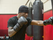 Virgil Green, pioctured training at Fisticuffs Gym in December, is scheduled to fight on June 11 in Tacoma.