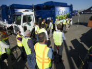 Waste Connections recently rolled out four yard debris trucks that run entirely on compressed natural gas.