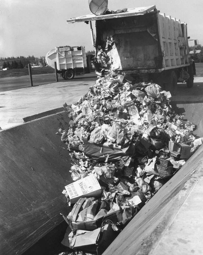 The Leichner Landfill operated from 1935 until its closure in 1991. Shown here in the early 1970s, the landfill is still monitored by the state Department of Ecology and other partners.