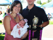 La Center: Ryan and Jubilee Roth show off Rylee Grace.