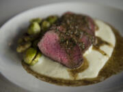 The steak entree at Brewtopia in Westfield Vancouver mall.