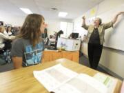 Sheila Stuhlsatz, a Spanish teacher at Kalama High School, is a finalist for 2014 Washington Teacher of the Year.