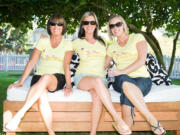 Hudson's Bay: Sheri Johnson, from left, Teresa Didier and Kristin Dodson participated in Flip Flops and Lemon Drops, an Aug.