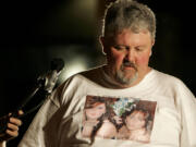 David Sale speaks at a memorial of the one-year anniversary of Vancouver resident Danielle Sale's death in 2010.