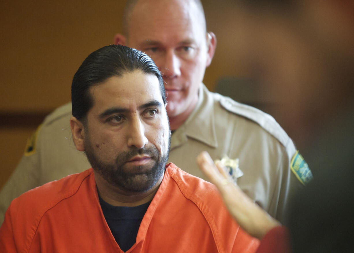 Miguel Angel Gonzalez, 33, of Beaverton is sentenced today in Clark County Superior Court Judge Robert Lewis' courtroom, for the fatal stabbing of Jose Luis Chavira-Cruz, 37, of Vancouver.