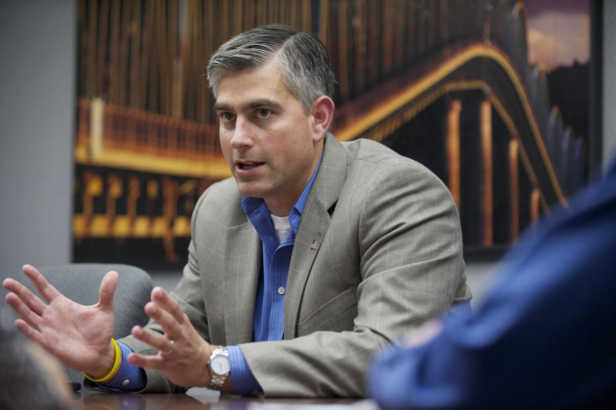 U.S. Senate candidate Michael Baumgartner meets Tuesday with The Columbian editorial board.