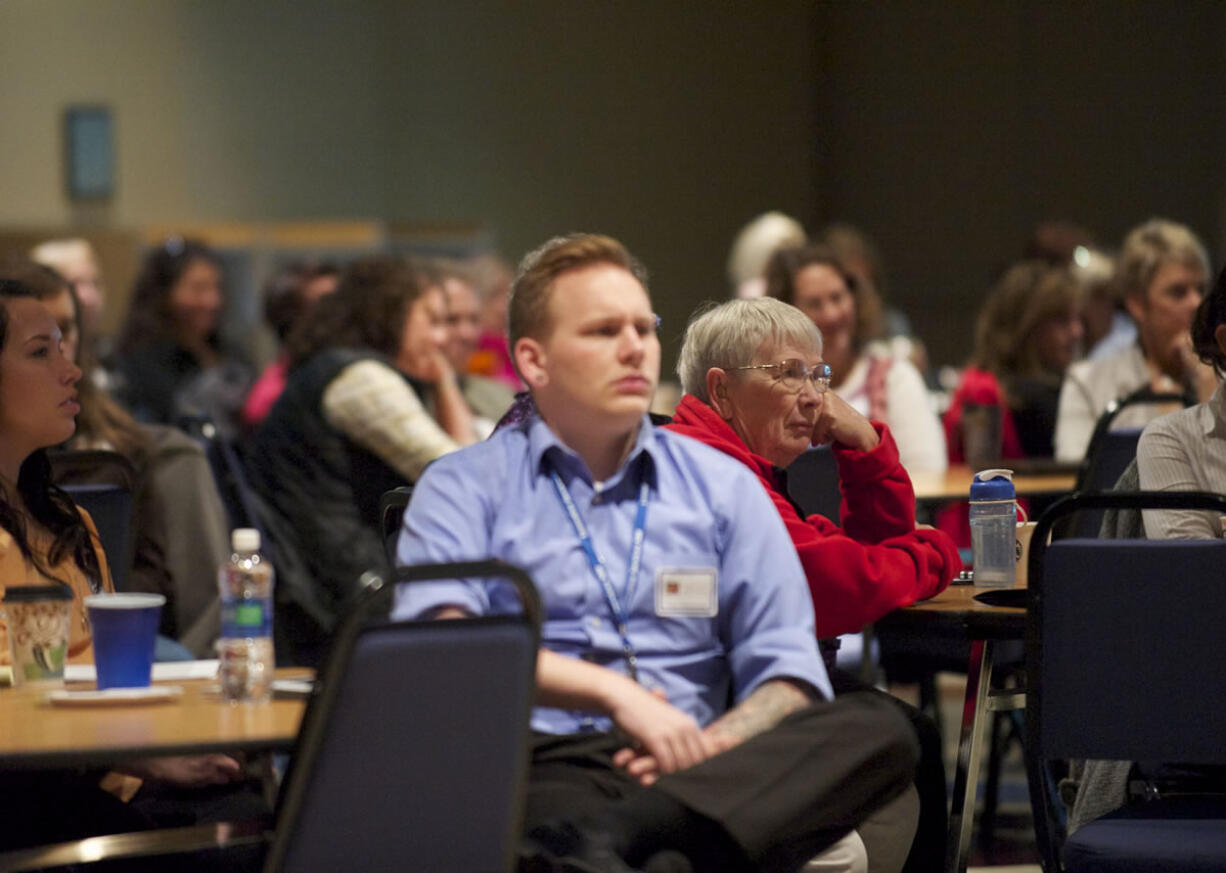 About 100 Clark County professionals who work with youth attended the Keeping Our Kids Safe Conference Friday at Clark College.