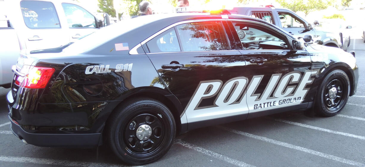 The Battle Ground Police Department is debuting their two new Ford Interceptors at Battle Ground Harvest Days this weekend.