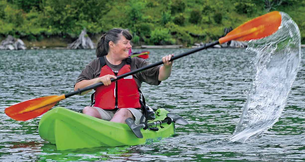 ROGER WERTH/Longview Daily News
Co-owner Tracie Driver of Northwest EcoExcursions said trips focus on environmental education.