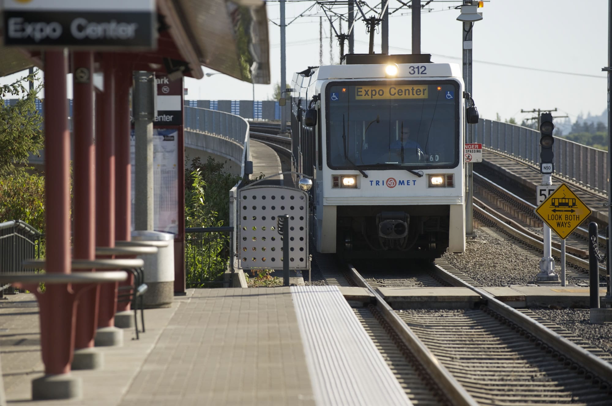 The Delta Park/Vanport Transit Center, shown, Thursday, September 6, 2012, is served by both C-Tran and TriMet.