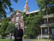 Elson Strahan, president and chief executive officer of the Fort Vancouver National Trust, sees Vancouver's historic Academy, pictured above, as having a symbiotic relationship with the West Barracks managed by the trust.