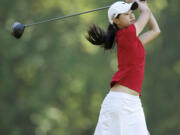 Belex Cheng, from Union, wins the Girls 4A District Golf Championship at Lewis River Golf Course.