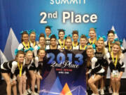 Northeast Hazel Dell: The All-Star Fusion Senior Teal team won second place at The Summit, a national cheerleading championship, this month in Orlando, Fla.