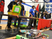 Burton/Evergreen: Evergreen High School's FIRST Robotics Team 2517, known as The Green Wrenches, compete at the BunnyBot competition Dec.