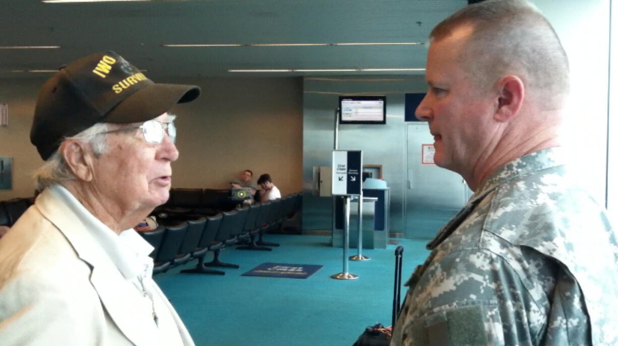 Two warriors meet at PDX.