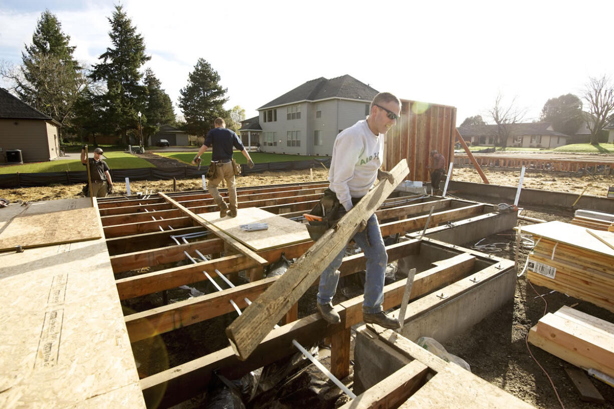 Home permits to build single-family houses more than doubled in the first three months of the year in unincorporated parts of the county -- 193 this year compared with 92 during the same period a year earlier.