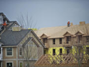 Apartments on Mill Plain Boulevard between 164th and 192nd avenues in Vancouver were under construction in January.