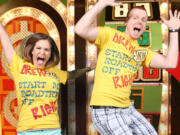 Clark College graduates Kaydee Williams and Jacob Griffith on &quot;The Price is Right.&quot;