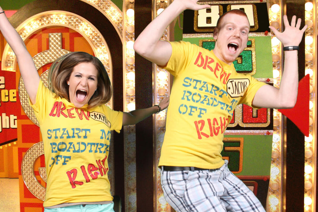 Clark College graduates Kaydee Williams and Jacob Griffith on &quot;The Price is Right.&quot;