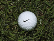 A Nike One golf ball.