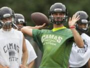 Camas High School quarterback Reilly Hennessey threw for 2,801 yards and 26 touchdowns last season as a junior.