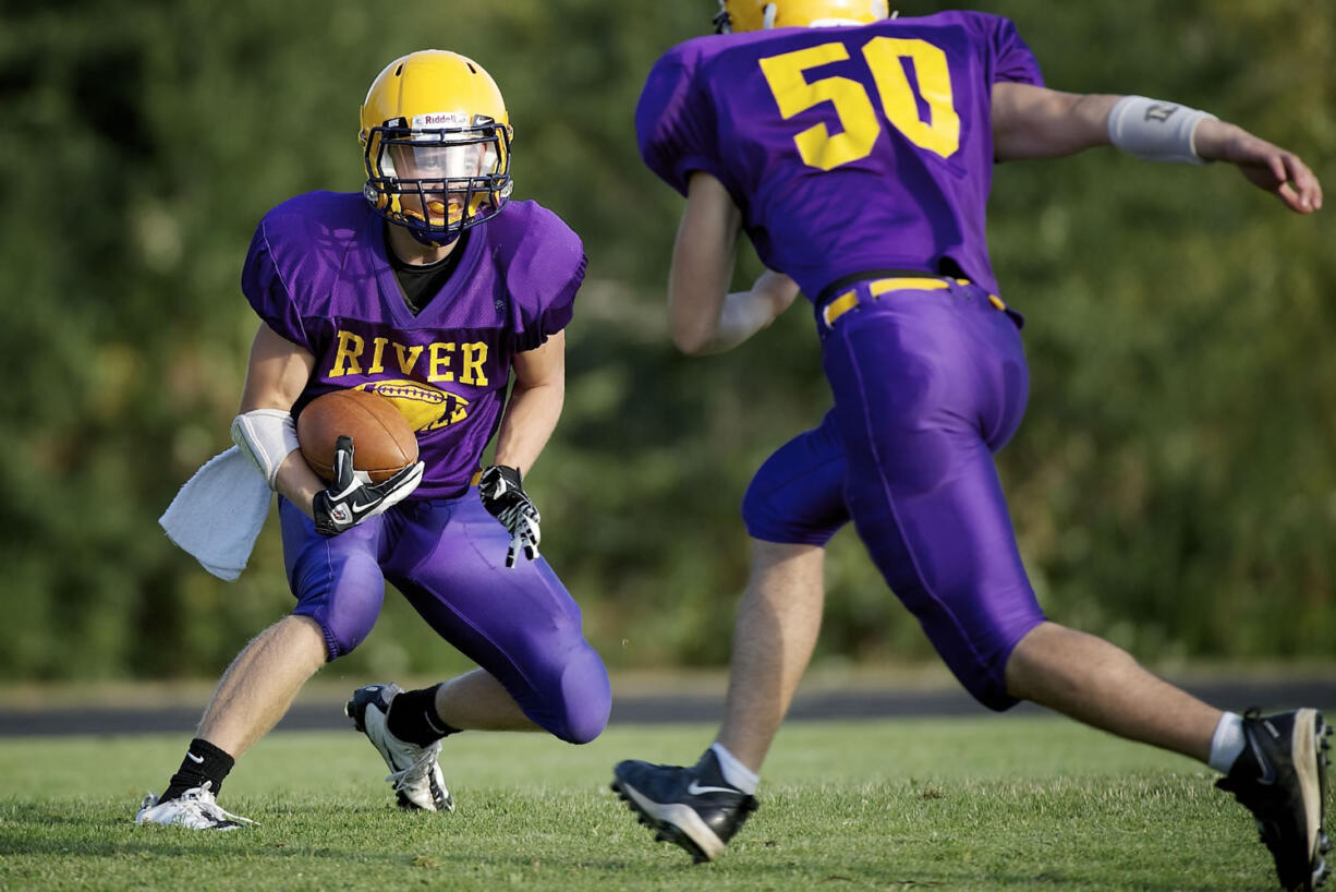 Columbia River senior Eli Evenson is the top target at wide receiver for the Chieftains this season after playing through injuries last year.