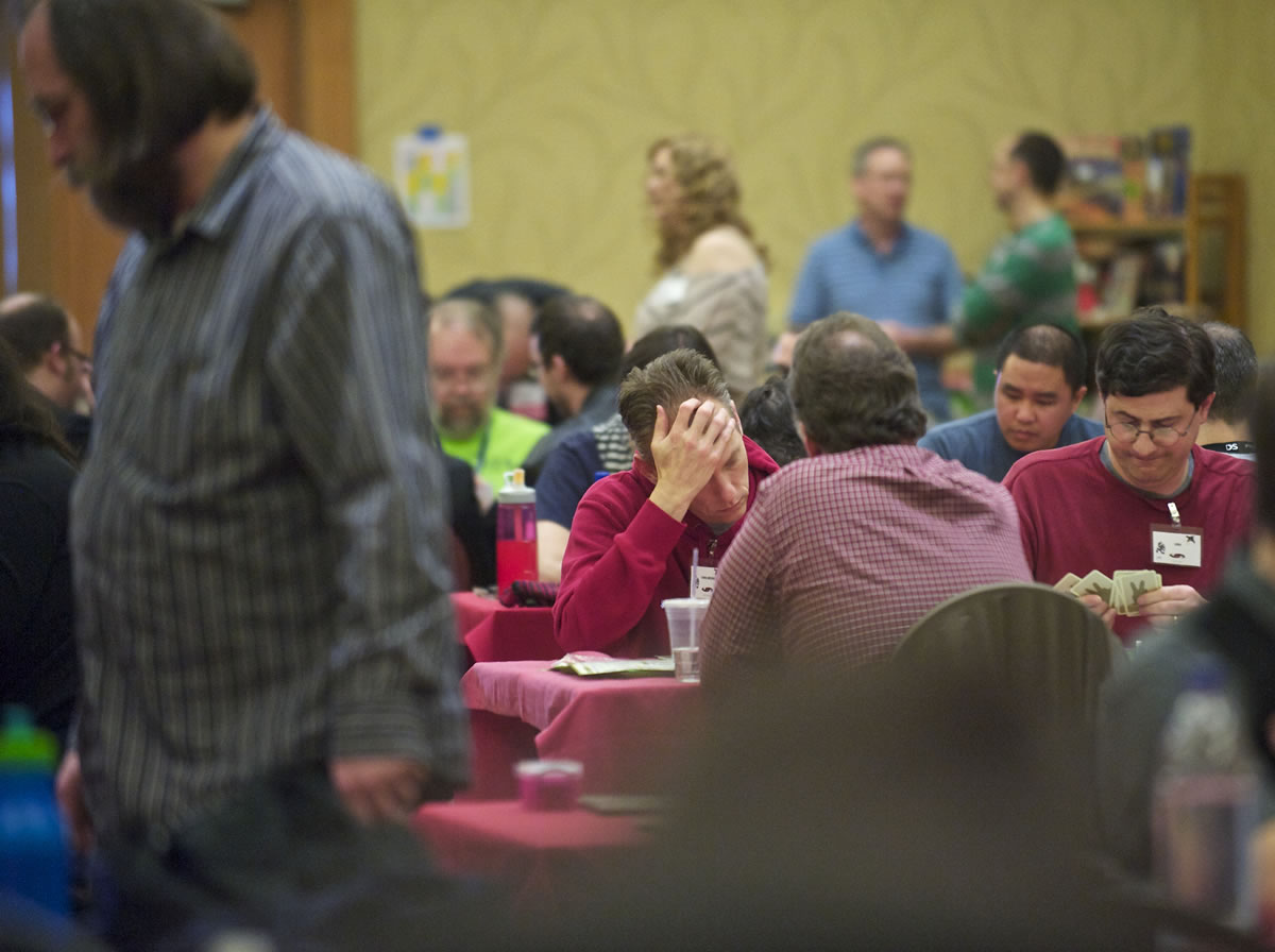 Game-players of all ages attended Gamestorm, a board- and card-game convention at the Hilton Vancouver Washington.