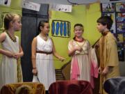 Ridgefield: Young students in Ridgefield School District's Highly Capable Program perform during a February festival of Greek and Roman mythology mini-plays.