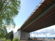 The Port of Vancouver's $11.28 million Gateway overpass project, nearly complete, is part of larger investments it's making to eliminate delays in moving freight.