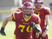 The Prairie High offensive line is anchored by 6-foot-4, 275-pound senior Tyler Grant, who has already caught the eye of several college recruiters.