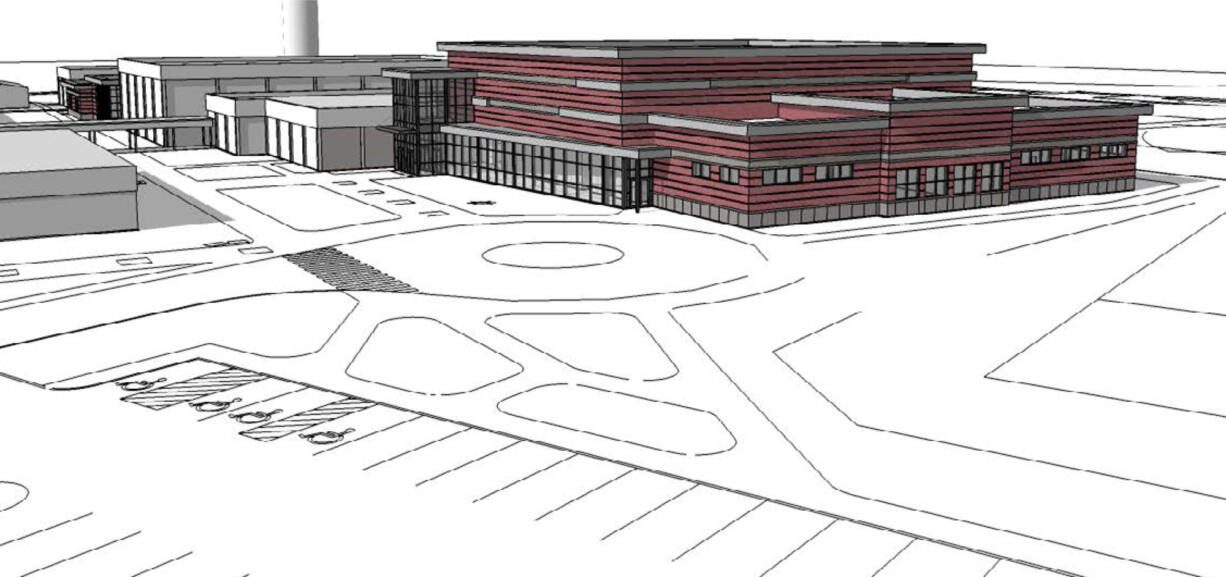 The Ridgefield School District plans to build a new multipurpose building at the high school as part of $49 million in new construction planned throughout the district.