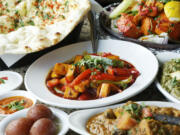 Chilli paneer, center, is one of several traditional Indian dishes available at Chutneys.