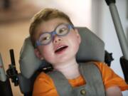 Micah Snell, 3, was diagnosed with agenesis of the corpus callosum, a condition that falls under the umbrella of cerebral palsy, before he was born.