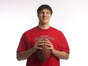 Camas' John Norcross, shown, Friday, December 7, 2012, is The Columbian's  football player of the year.