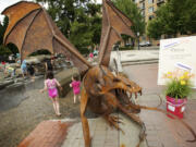 Freya the dragon won the People's Choice award in the large sculpture category at the Recycled Arts Festival at Esther Short Park last weekend.