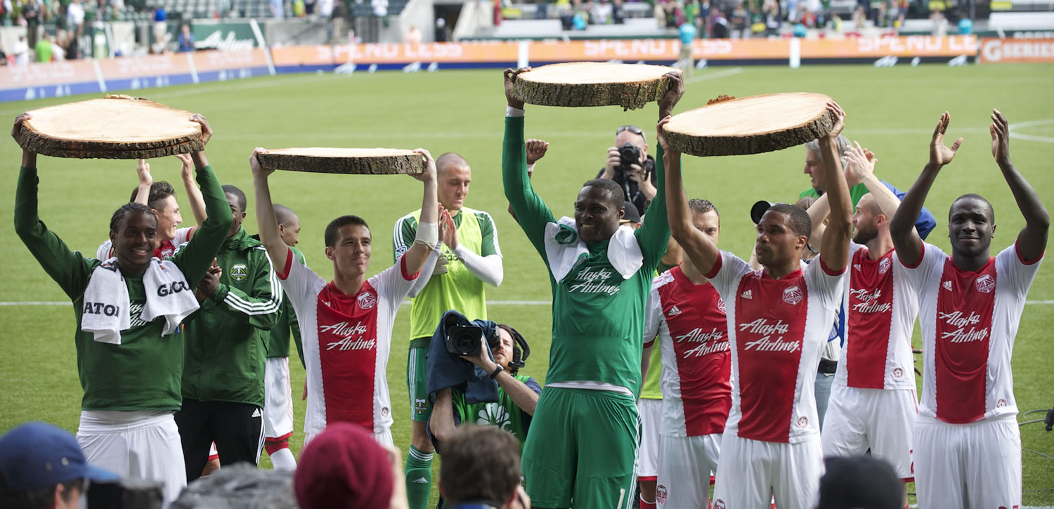 The Portland Timbers kept Timber Joey busy on Sunday.