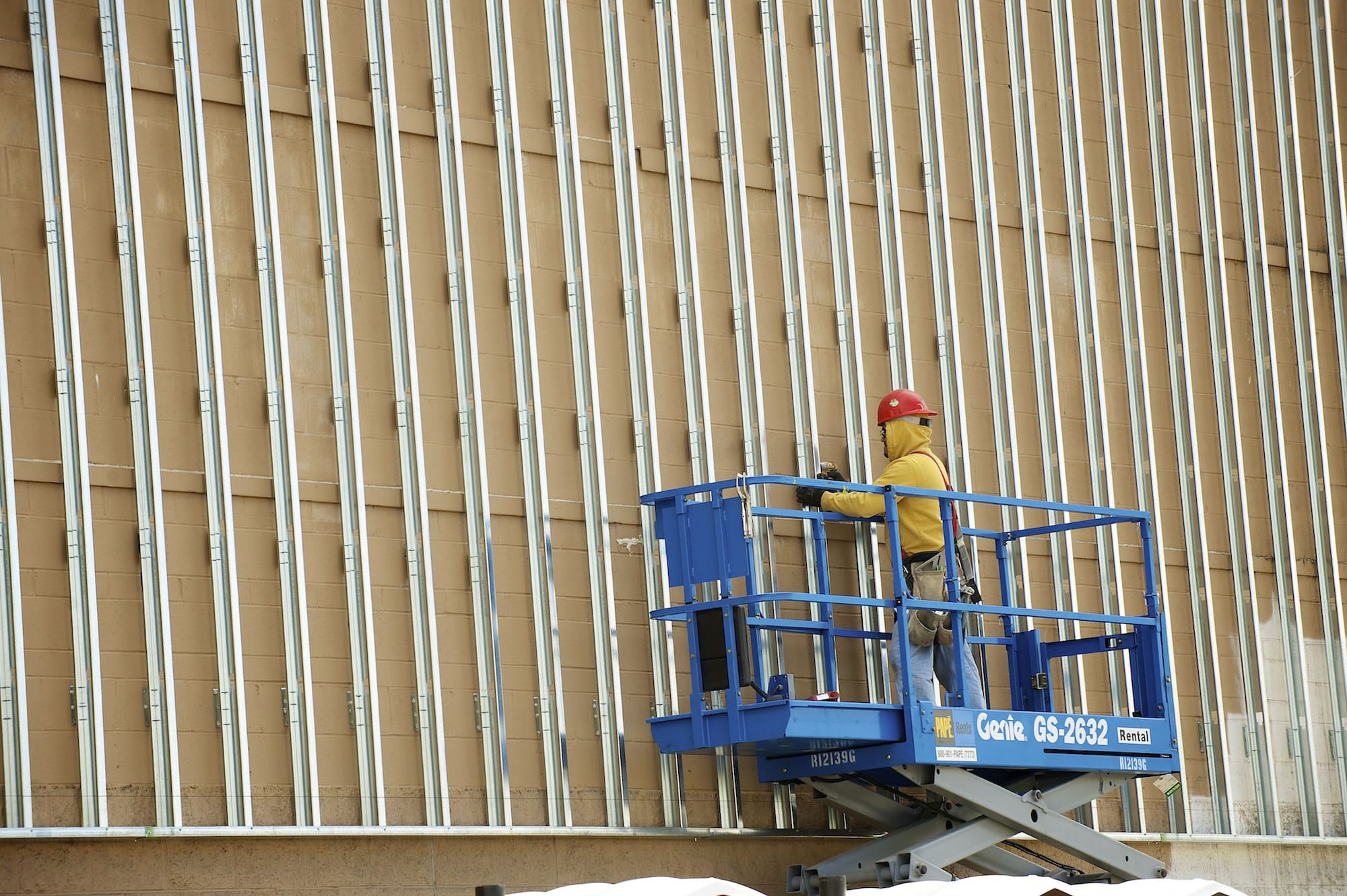 Wal-Mart Stores Inc.'s first &quot;neighborhood market&quot; grocery store in the area is currently under construction in the Vancouver Plaza shopping complex.