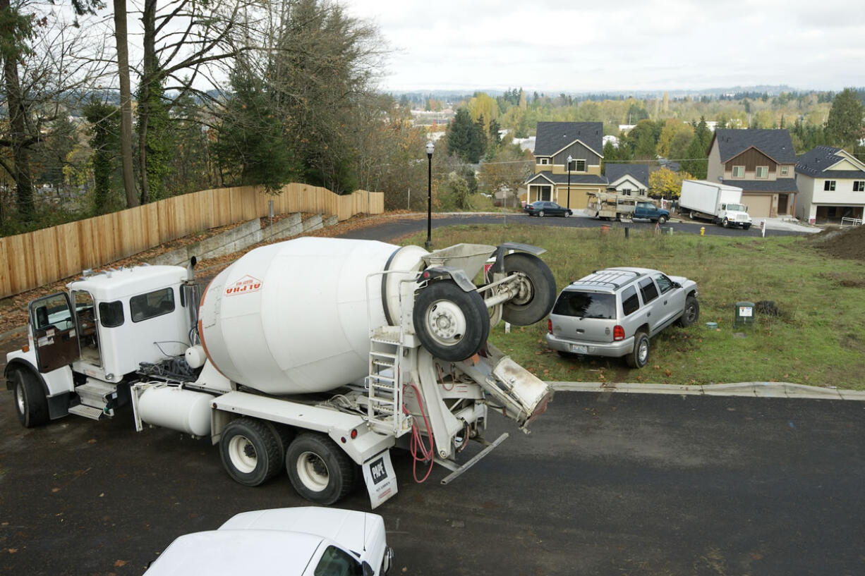 The Sunrise Ridge subdivision is among the construction sites offering signs of Clark County's gradual recovery from the long slump in housing construction. Clark County commissioners are extending a holiday on several county development fees for another year.