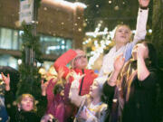 Camas: The 10th annual Hometown Holidays tree-lighting event hosted by the Camas Parks &amp; Recreation Department featured some man-made snow.