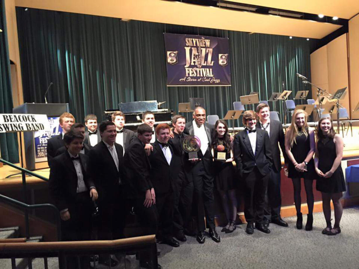 Battle Ground: The Battle Ground High School advanced jazz band earned a first-place finish at the Skyview Jazz Festival on Dec.