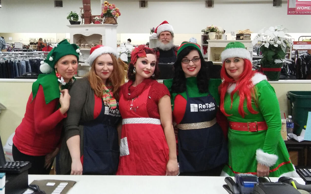 Bagley Downs: Employees of ReTails Thrift Store got into the holiday spirit by dressing as elves.