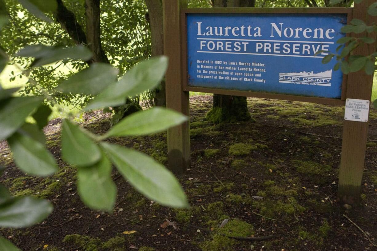 The Lauretta Norene Forest Preserve was created through a land donation to Clark County in 1992.