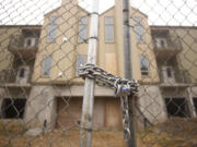 The three-story building is secured -- except it's not.