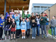 Camas: This photo of generous, jubilant fifth-graders at Helen Baller Elementary School won Umpqua Bank's Show Us How You Give contest.