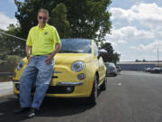 Columbian Editor Lou Brancaccio finally gave up his 1986 Prelude and has a new newsmobile, a Fiat 500.