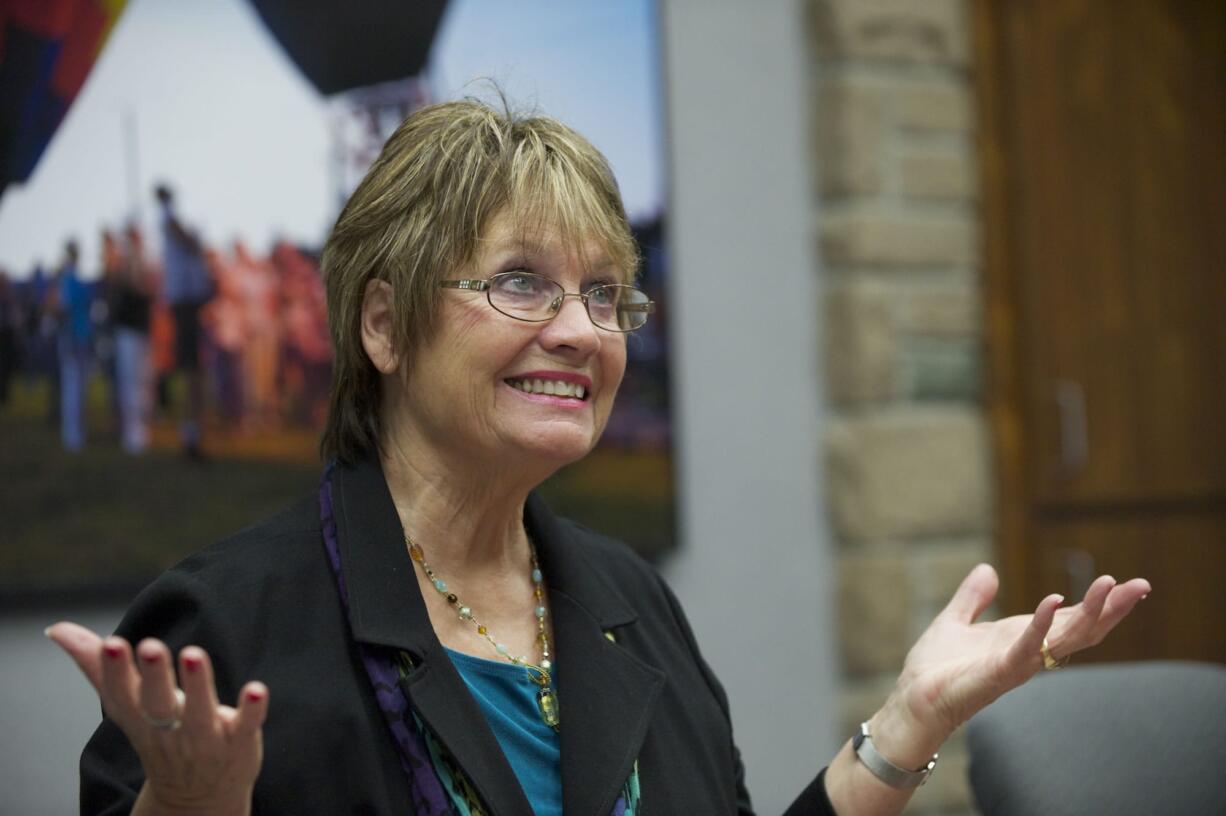 Carol Curtis is interviewed by The Columbian's Aaron Corvin, Friday, December 21, 2012. Carol Curtis served 30 years as an elected Clark Public Utilities commissioner. She decided against running for re-election this year, so she's stepping down as longtime rival Jim Malinowski is poised to succeed her.