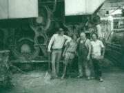 Workers at the Camas paper mill, once the county's biggest employer and site of a bitter labor struggle.