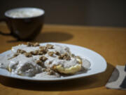 Biscuits and gravy has been added to Latte Da Coffeehouse &amp; Wine Bar's menu on Saturdays and Sundays.