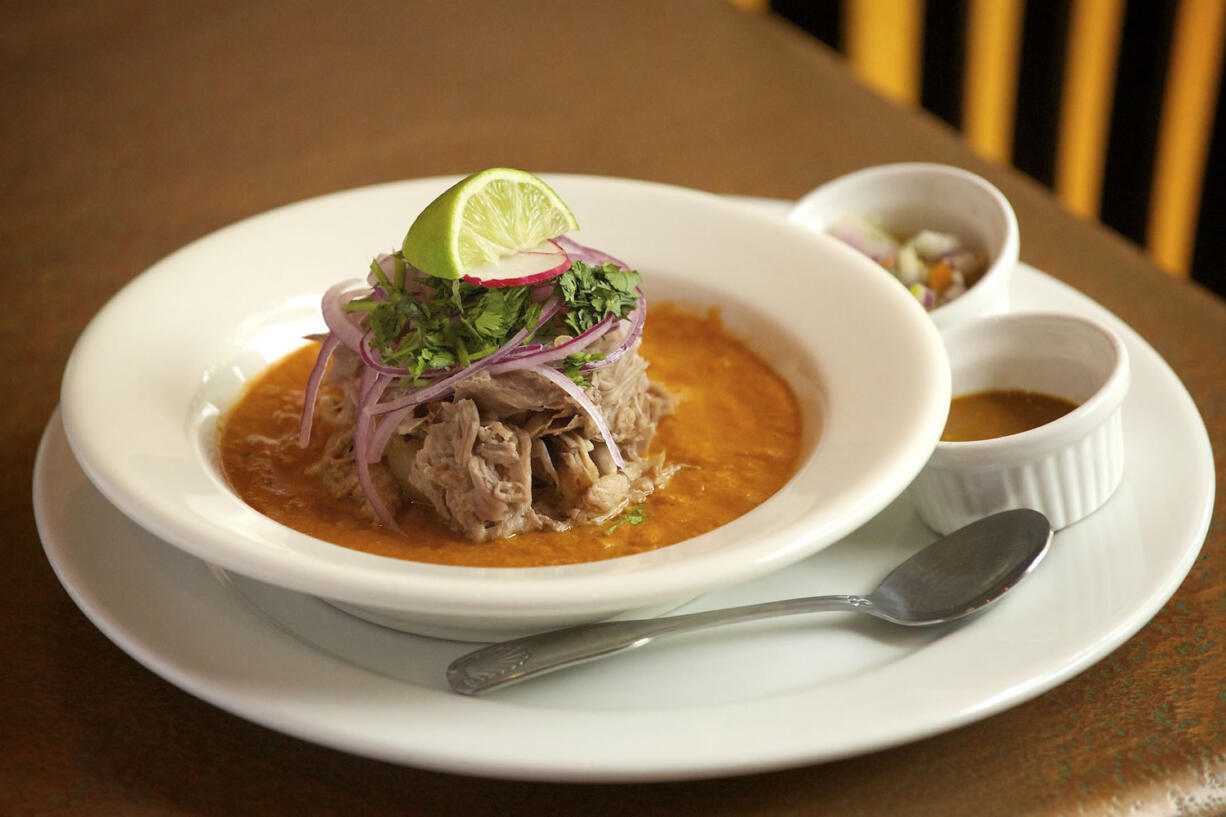 The birria is  among the many menu options at Nuestra Mesa in Camas.