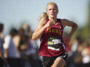 Nicole Goecke of Prairie High School competes in the Jim Danner girls race at the 2012 Pre National Cross Country meet Saturday September 29, 2012 in Portland, Oregon.(Troy Wayrynen/The Columbian)